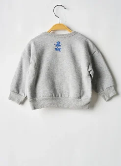 Sweat-shirt Petit Bateau Gris Manches Longues