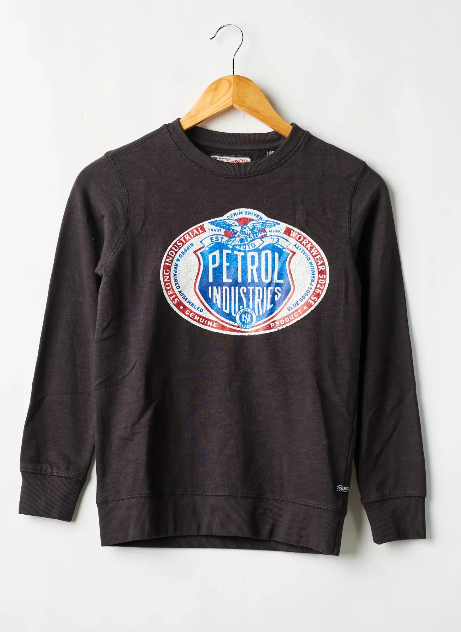 Sweat-shirt Petrol Industries Noir Manches Longues