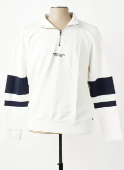 Sweat-shirt Pioneer Blanc Manches Longues