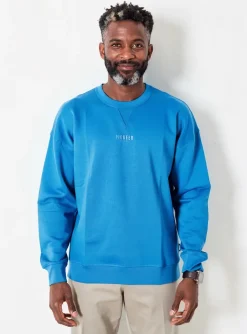Sweat-shirt Pioneer Bleu Clair Manches Longues