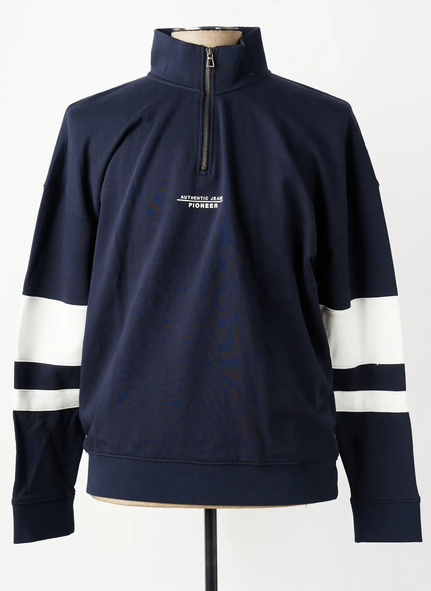 Sweat-shirt Pioneer Bleu Manches Longues