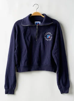 Sweat-shirt Pull & Bear Bleu Manches Longues