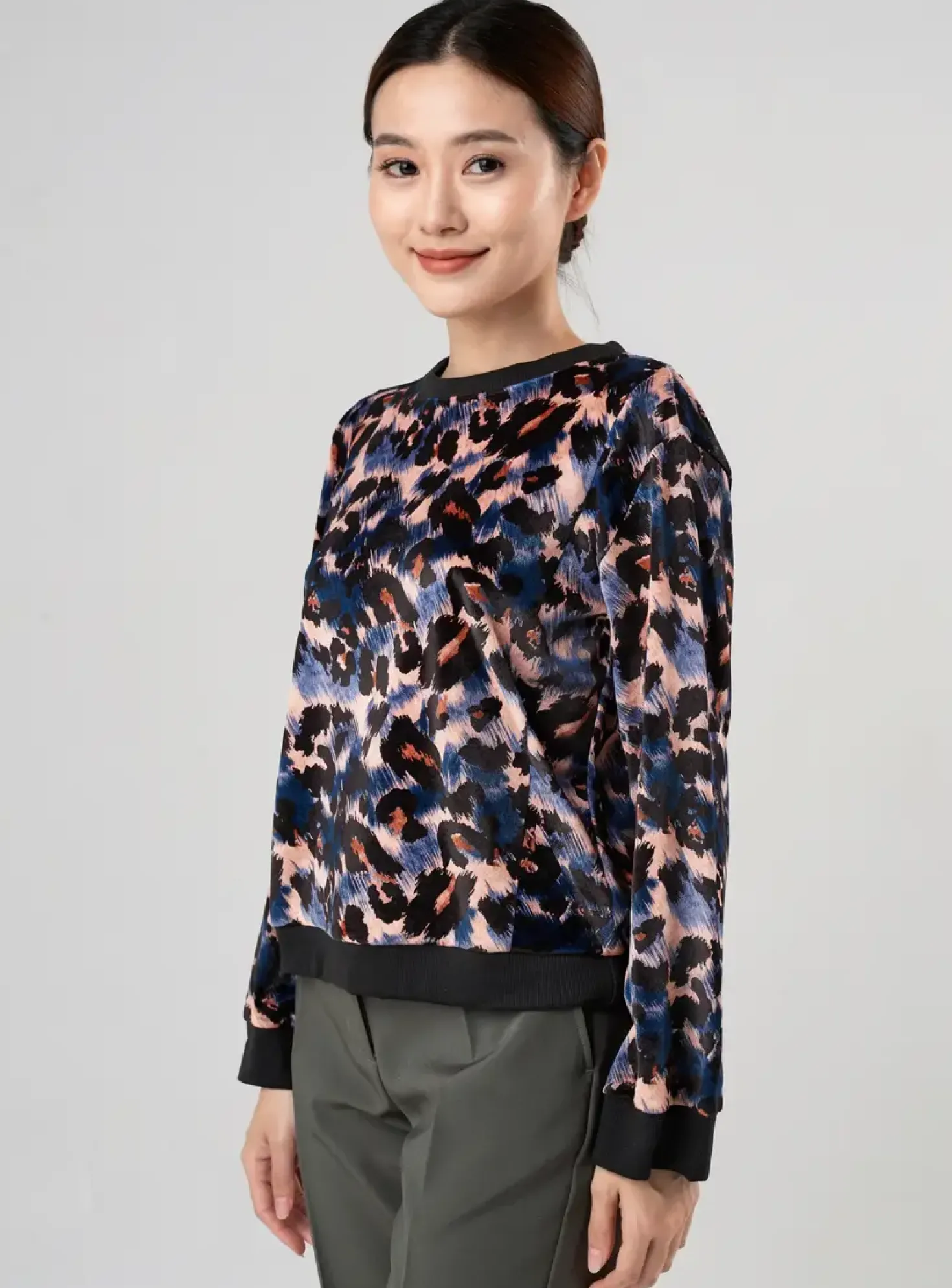 Sweat-shirt Quattro Noir Manches Longues