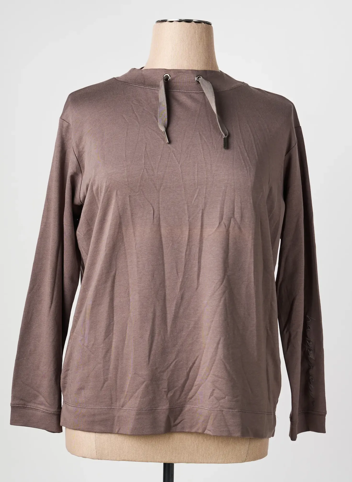 Sweat-shirt Rabe Gris Manches Longues