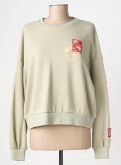 Sweat-shirt Ragwear Vert Manches Longues