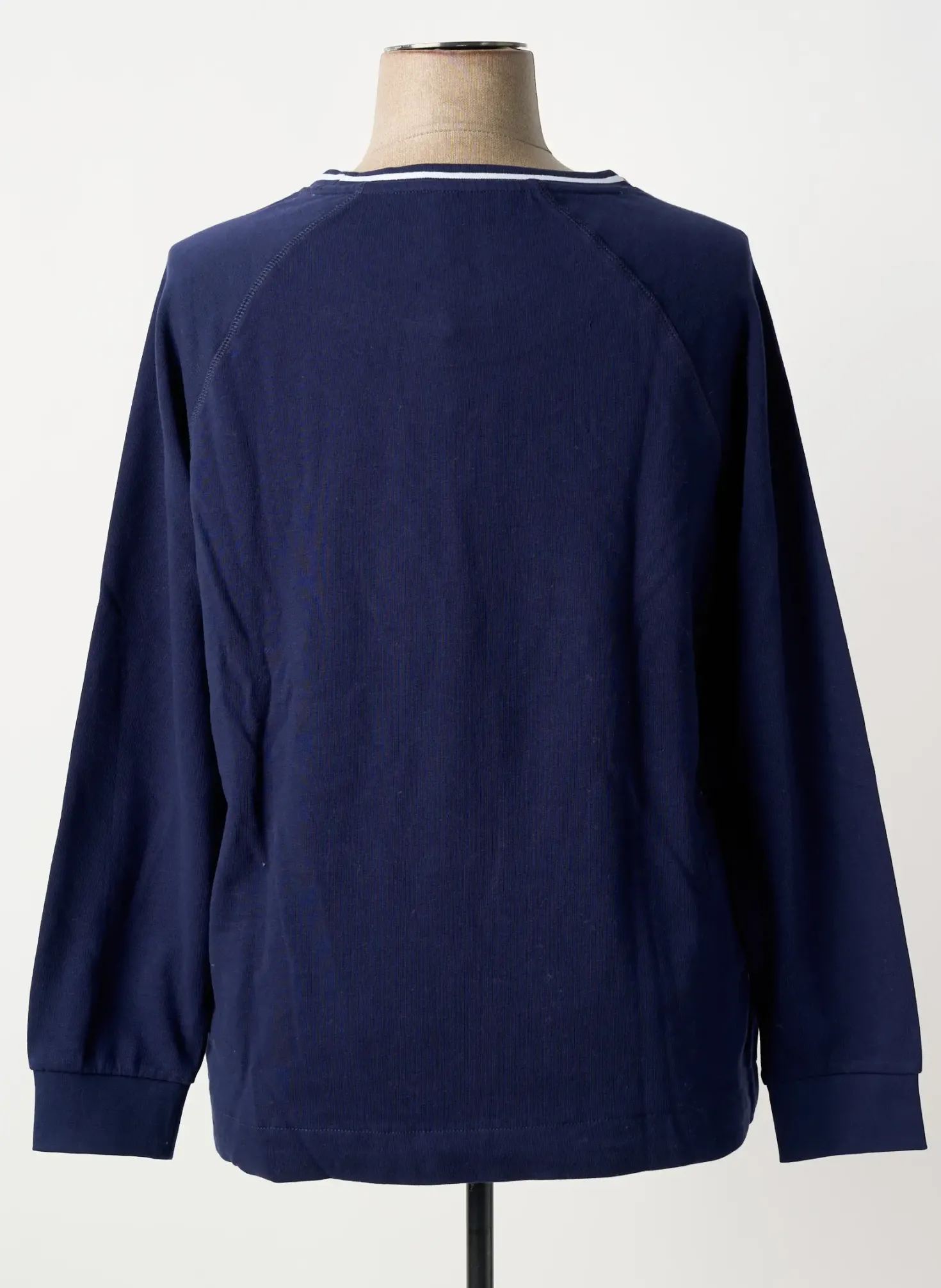 Sweat-shirt Sheego Bleu Manches Longues