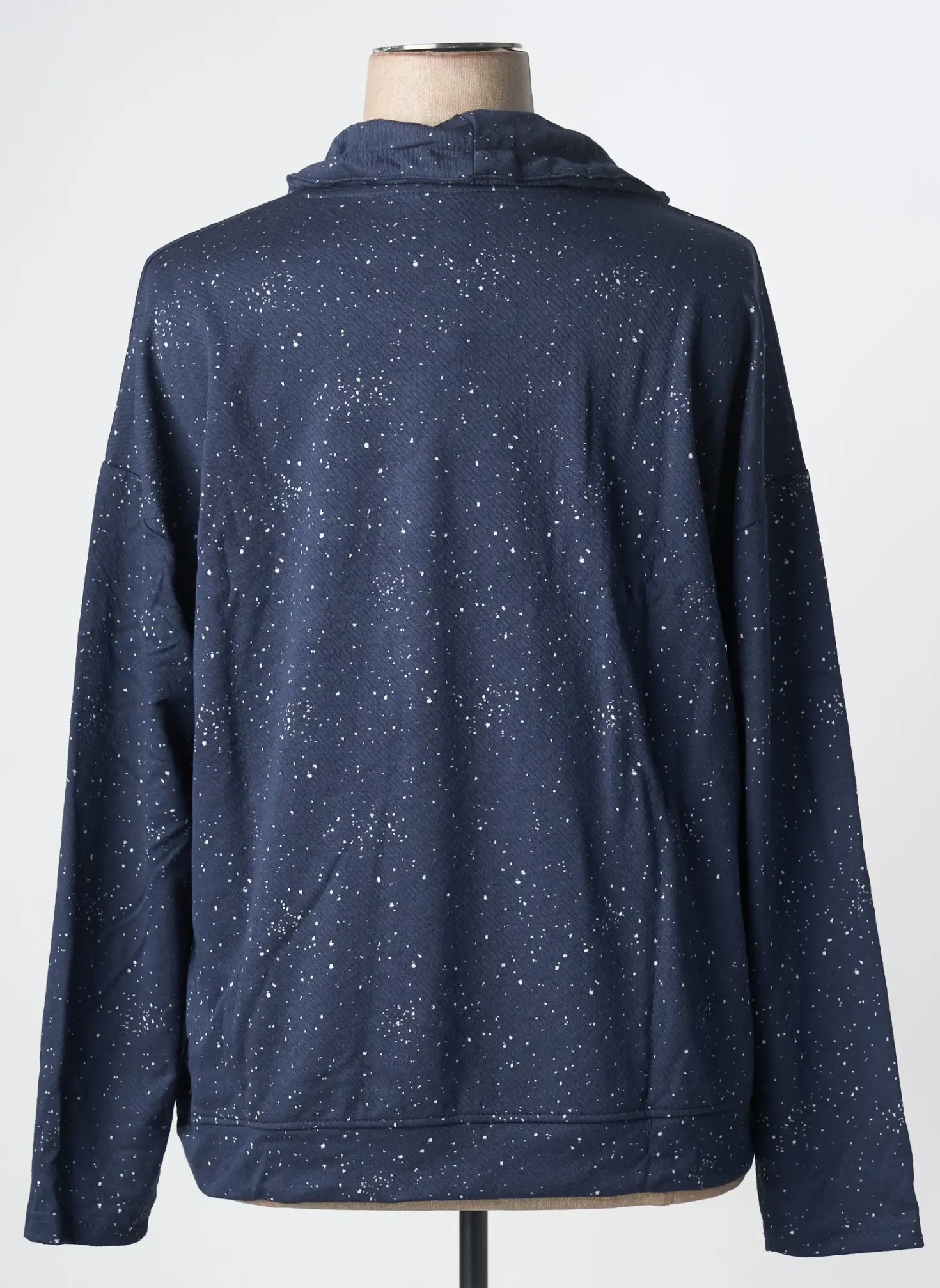 Sweat-shirt Sheego Bleu Manches Longues