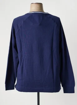 Sweat-shirt Sheego Bleu Manches Longues