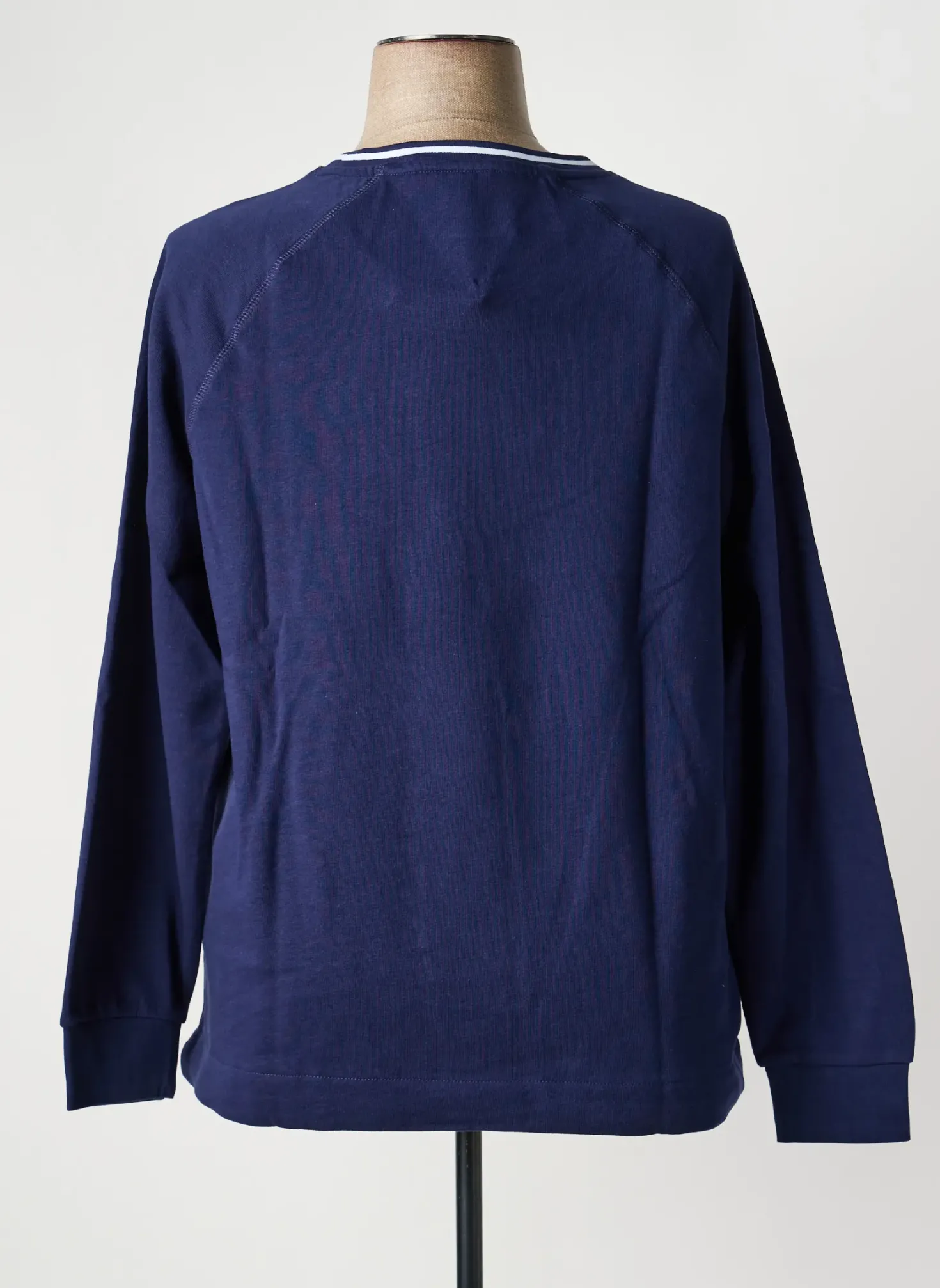 Sweat-shirt Sheego Bleu Manches Longues