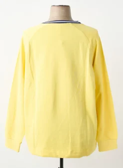 Sweat-shirt Sheego Jaune Manches Longues