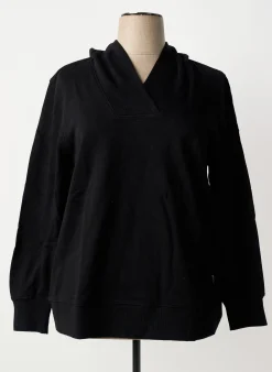 Sweat-shirt Sheego Noir Manches Longues