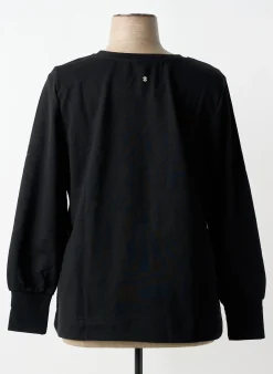 Sweat-shirt Sheego Noir Manches Longues