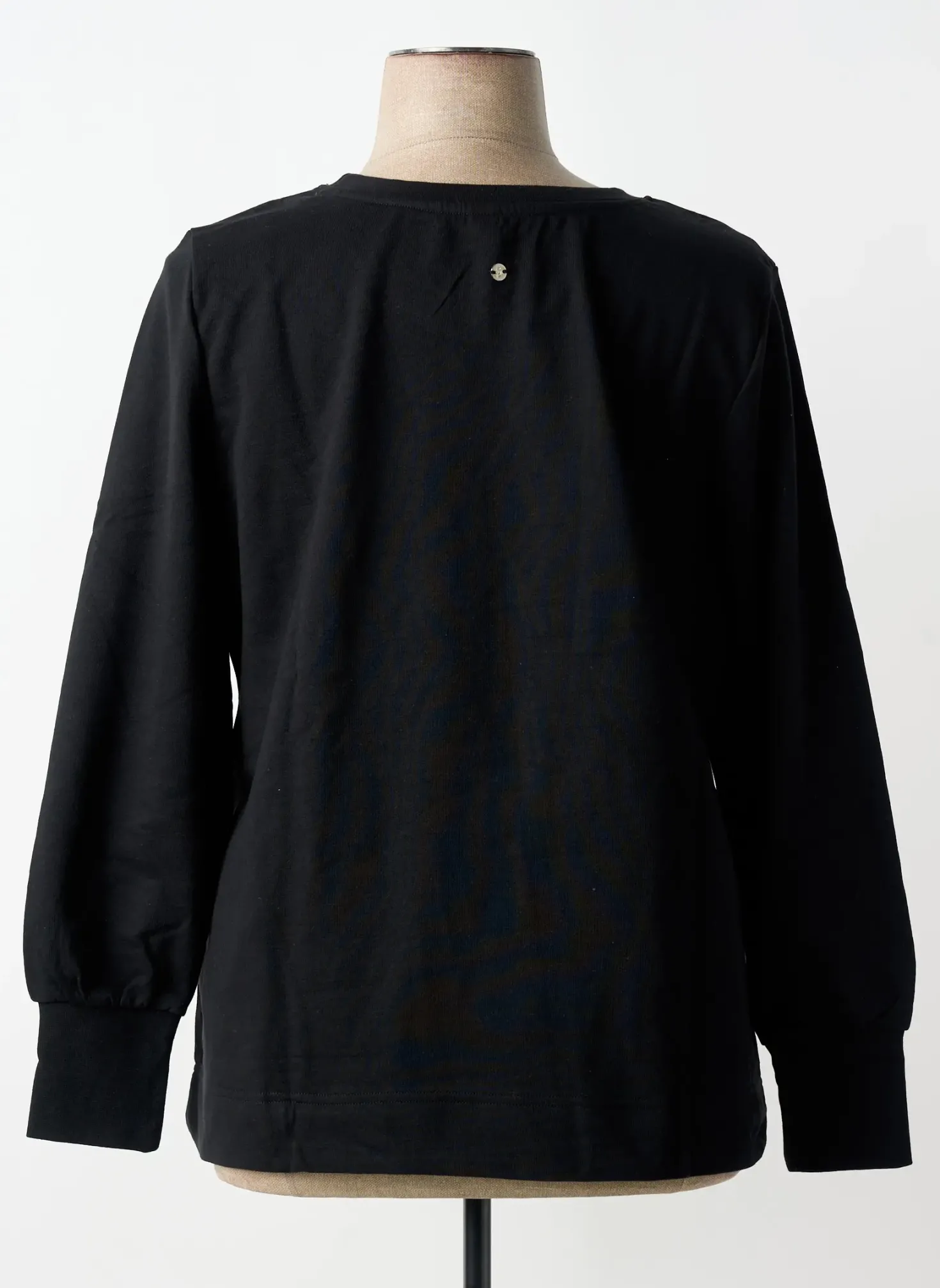 Sweat-shirt Sheego Noir Manches Longues