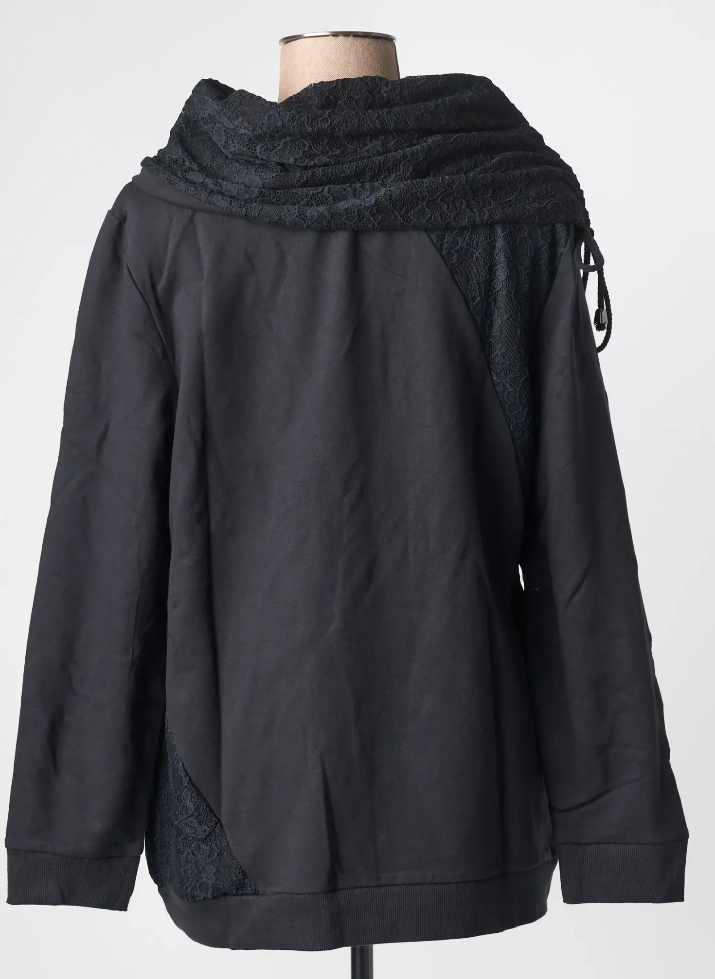 Sweat-shirt Sheego Noir Manches Longues