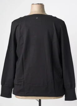 Sweat-shirt Sheego Noir Manches Longues
