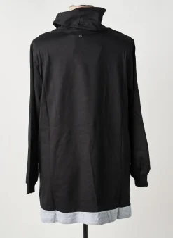 Sweat-shirt Sheego Noir Manches Longues