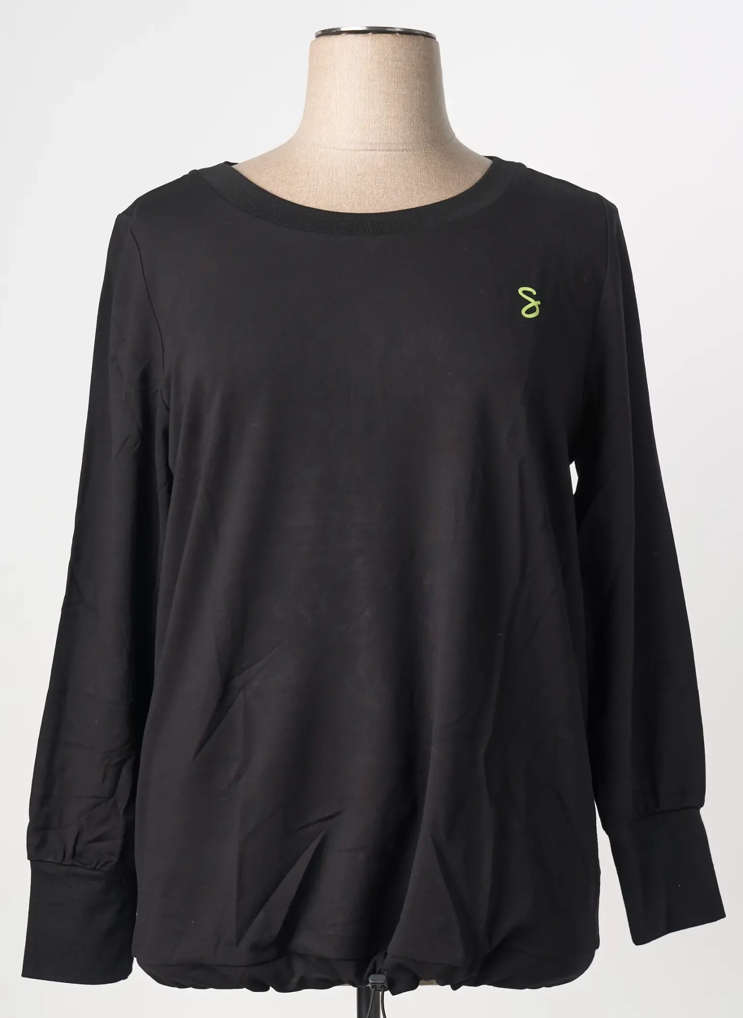 Sweat-shirt Sheego Noir Manches Longues