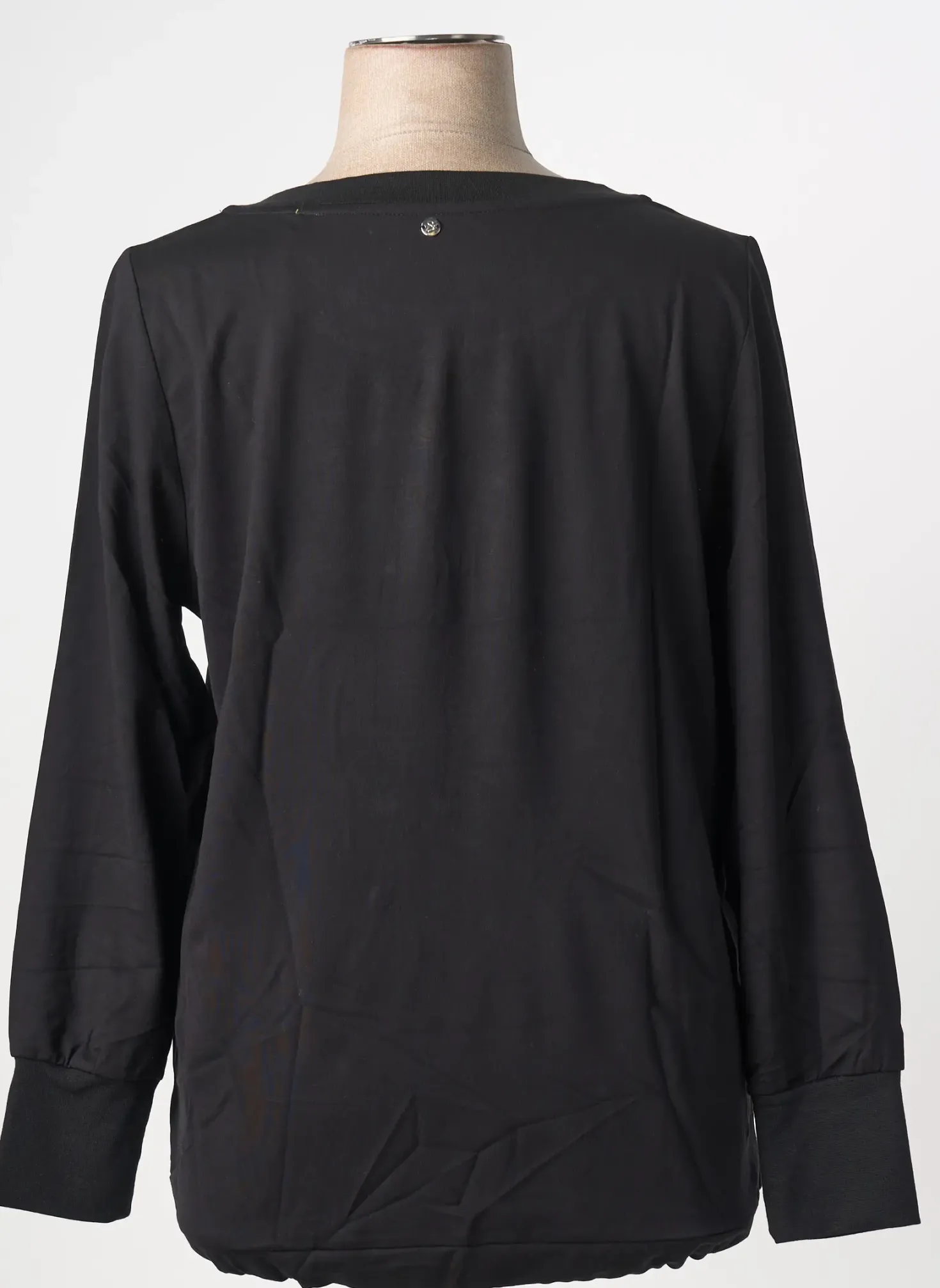 Sweat-shirt Sheego Noir Manches Longues