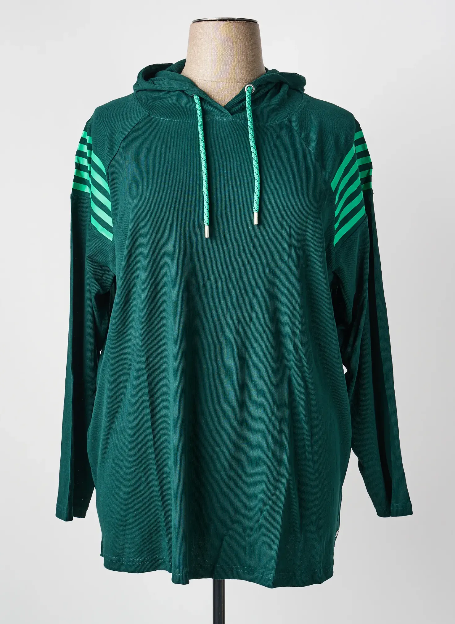 Sweat-shirt Sheego Vert Manches Longues