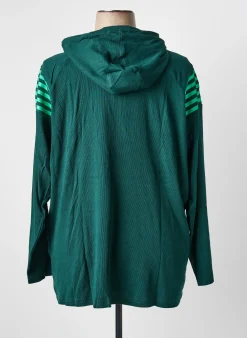 Sweat-shirt Sheego Vert Manches Longues