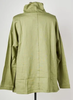 Sweat-shirt Sheego Vert Manches Longues