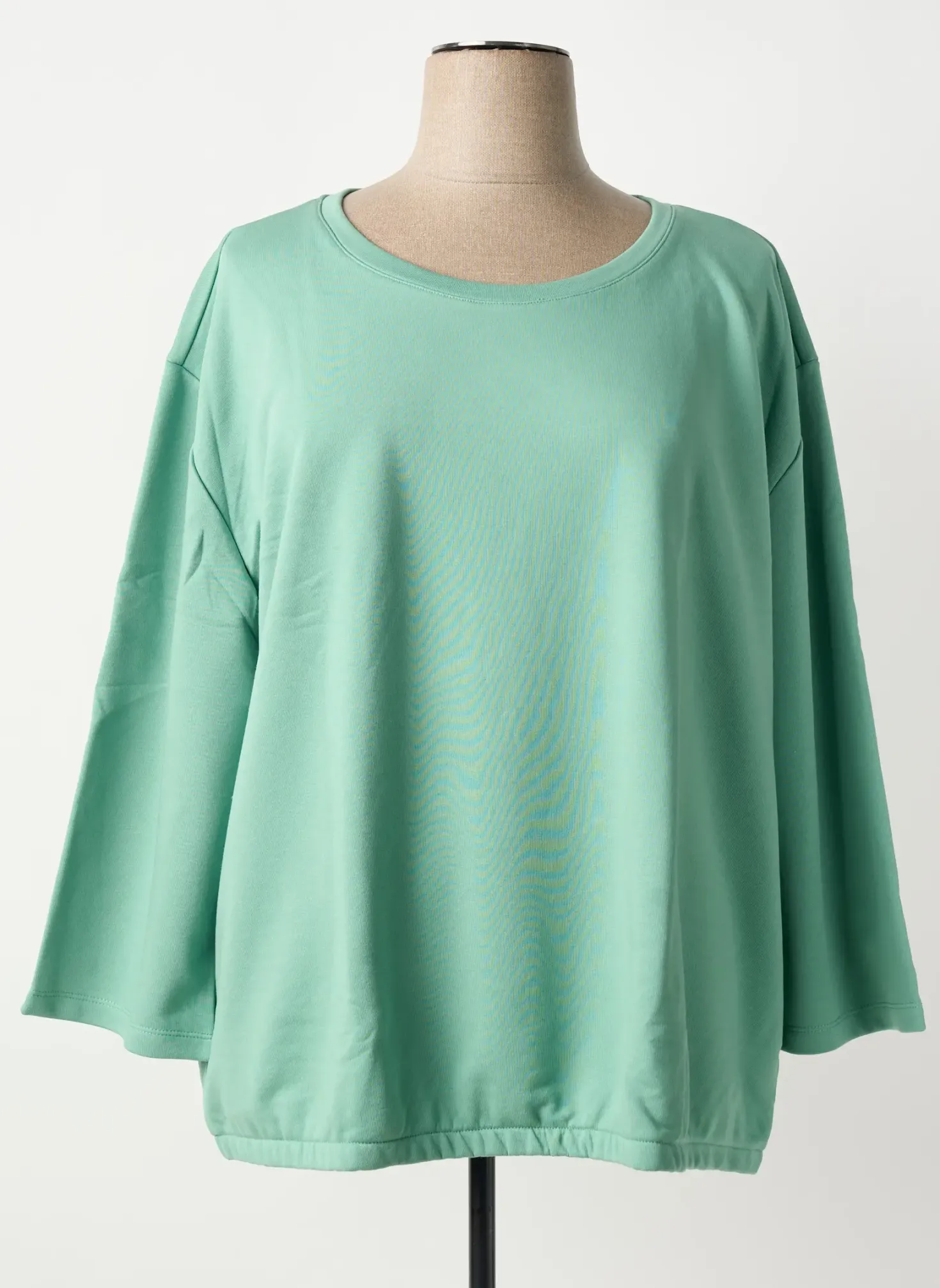 Sweat-shirt Sheego Vert Manches Longues