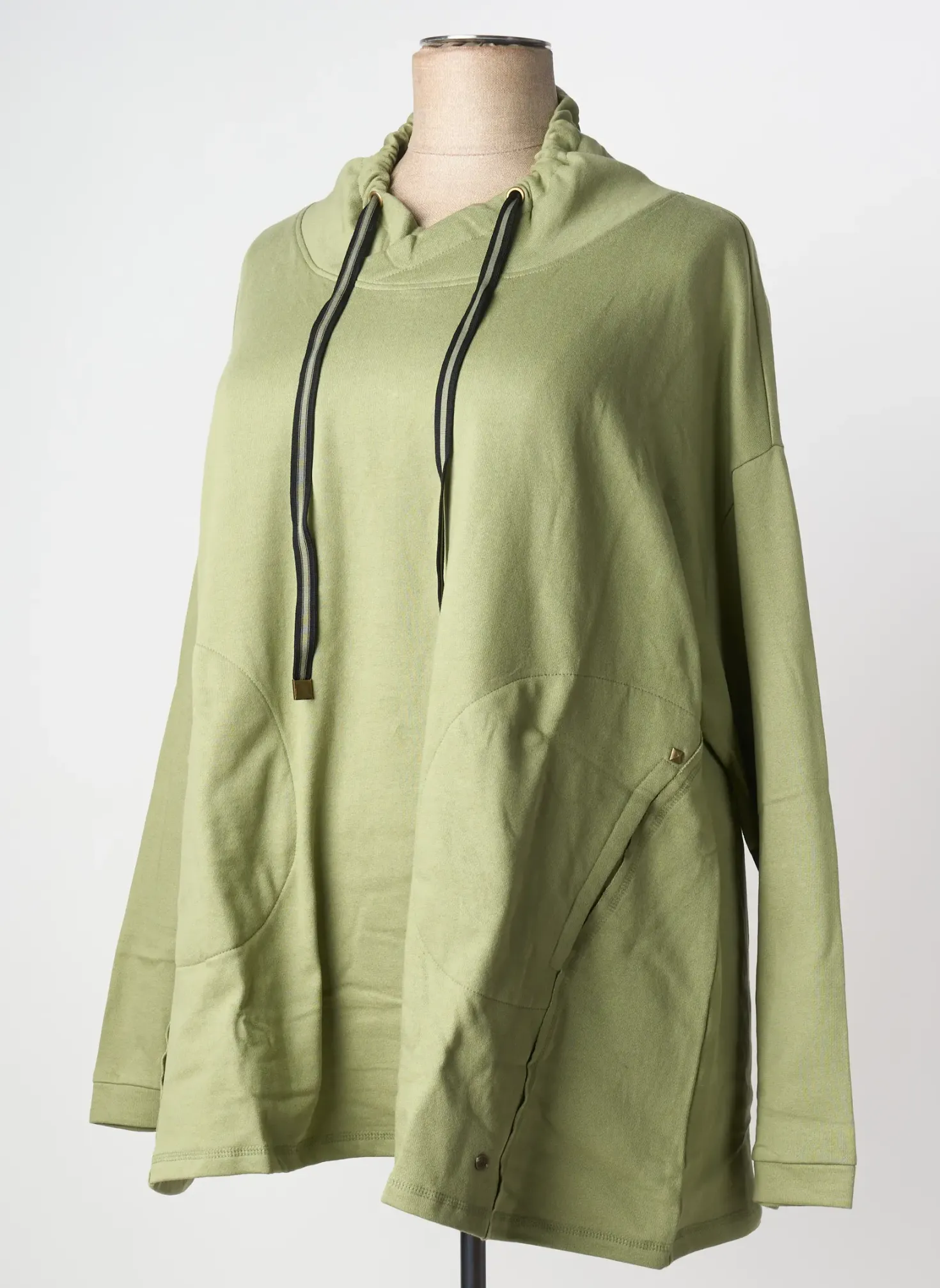 Sweat-shirt Sheego Vert Manches Longues