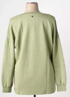 Sweat-shirt Sheego Vert Manches Longues