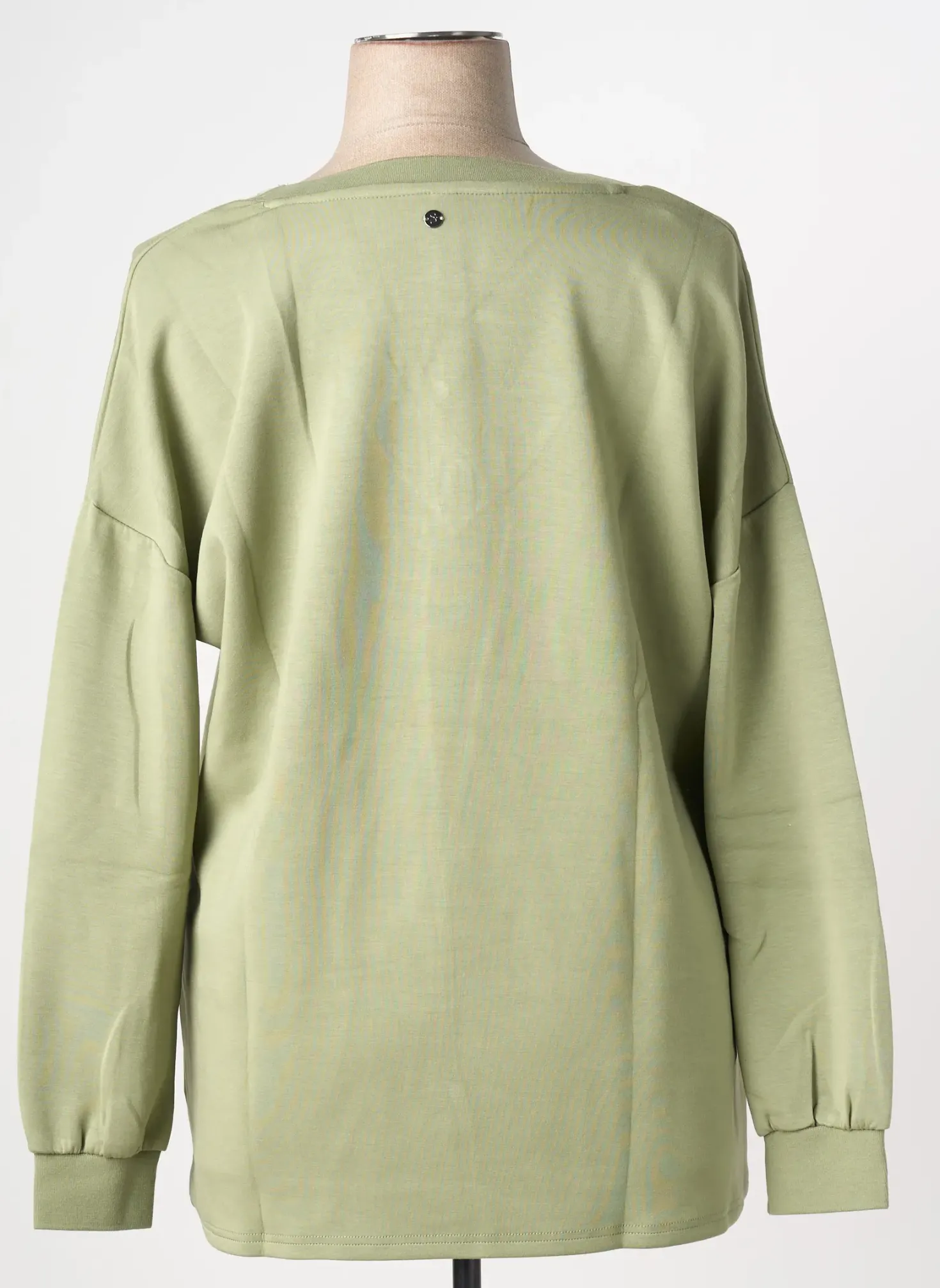 Sweat-shirt Sheego Vert Manches Longues