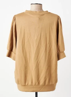 Sweat-shirt Soyaconcept Beige Manches Courtes