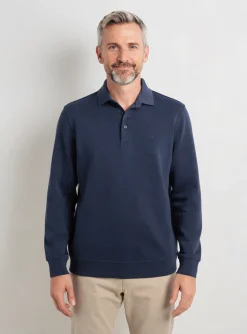 Sweat-shirt Stil Park Bleu Manches Longues