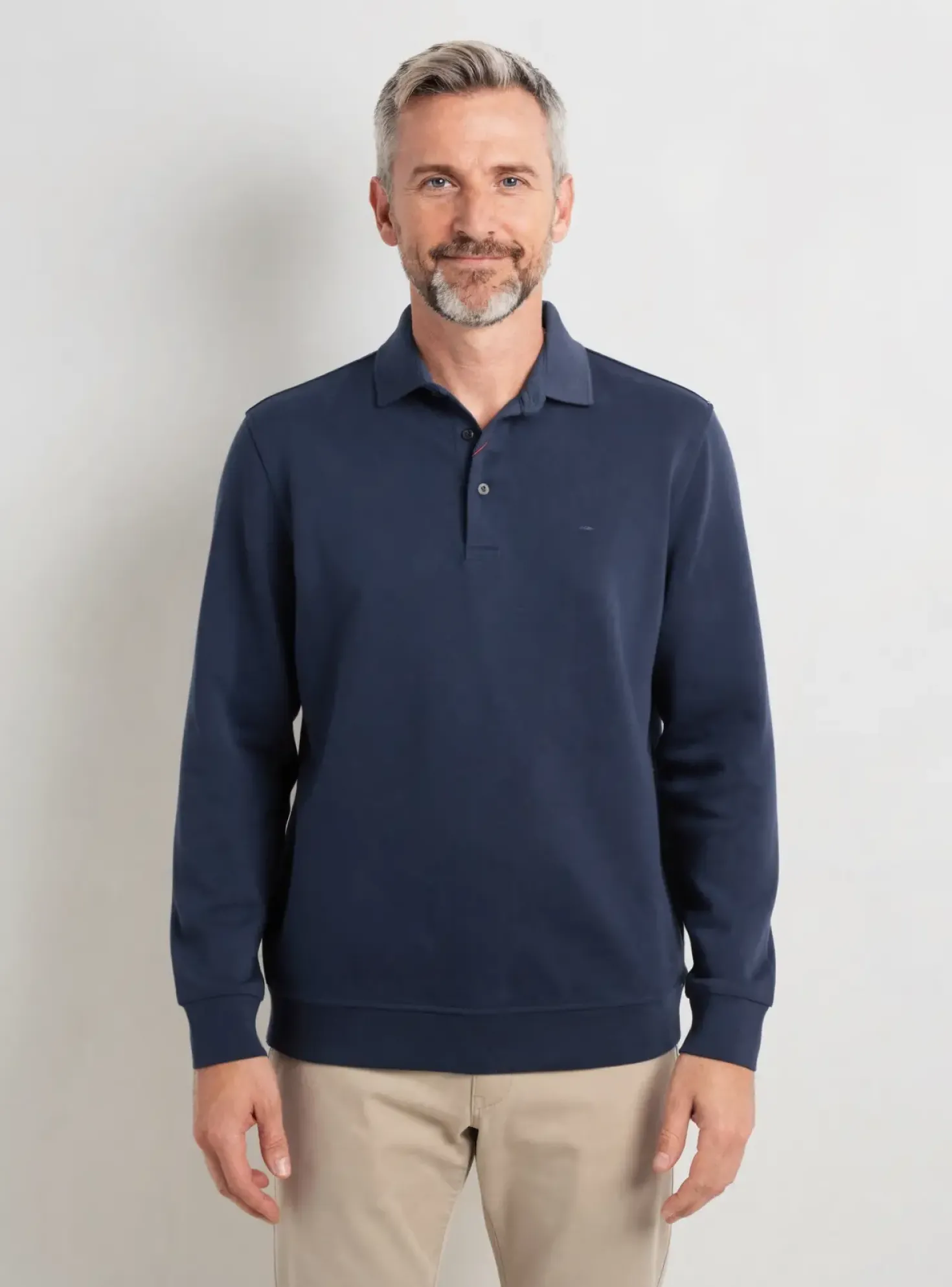Sweat-shirt Stil Park Bleu Manches Longues