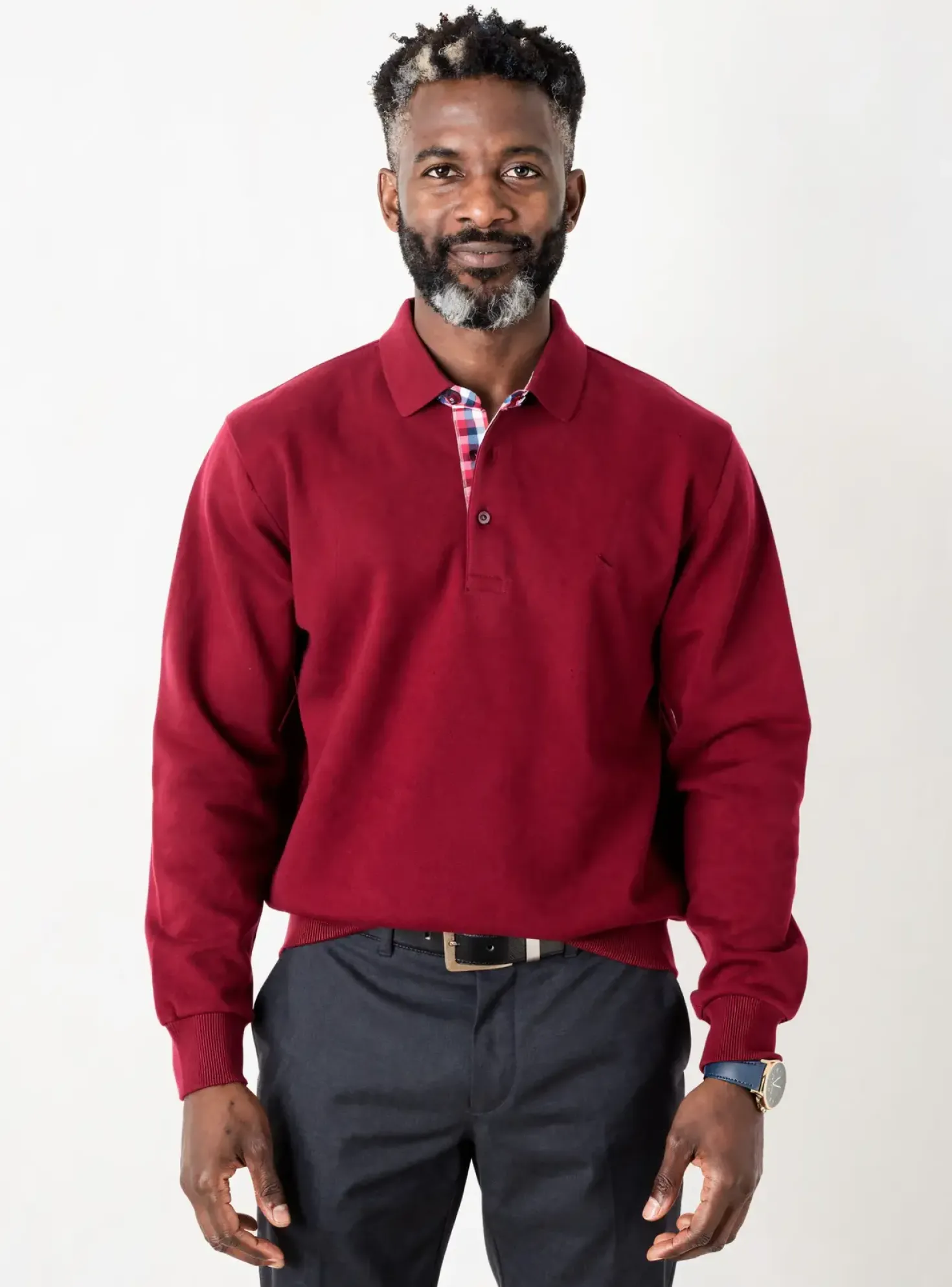 Sweat-shirt Stil Park Rouge Manches Longues