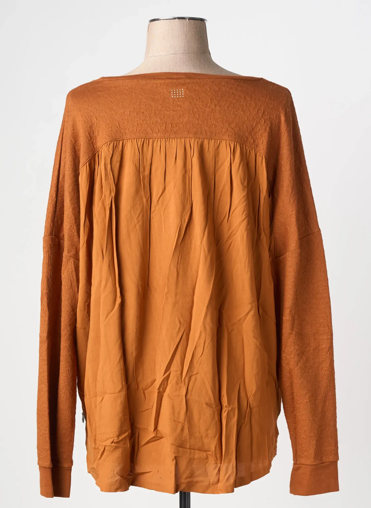 Sweat-shirt Tbs Orange Manches Longues