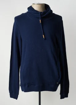 Sweat-shirt Teddy Smith Bleu Manches Longues