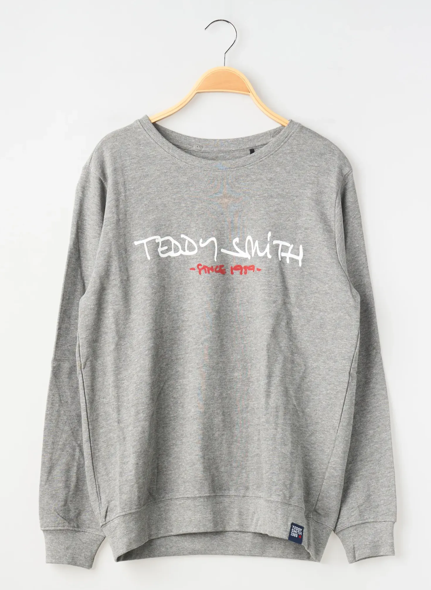 Sweat-shirt Teddy Smith Gris Manches Longues
