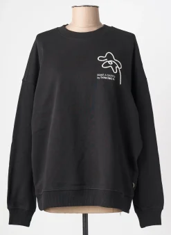 Sweat-shirt Thinking Mu Noir Manches Longues