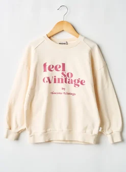 Sweat-shirt Tocoto Vintage Beige Manches Longues
