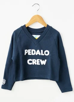 Sweat-shirt Trente Trois Bleu Manches Longues