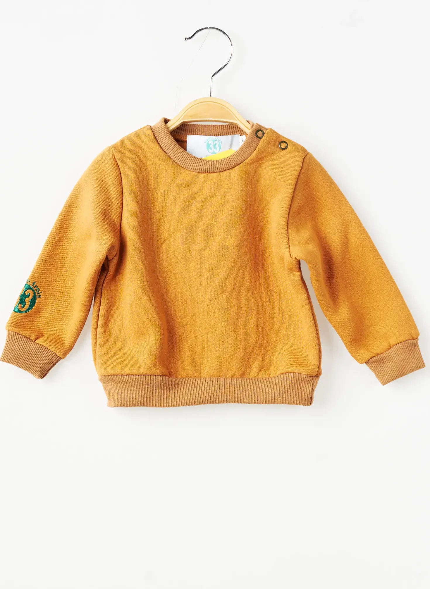 Sweat-shirt Trente Trois Orange Manches Longues