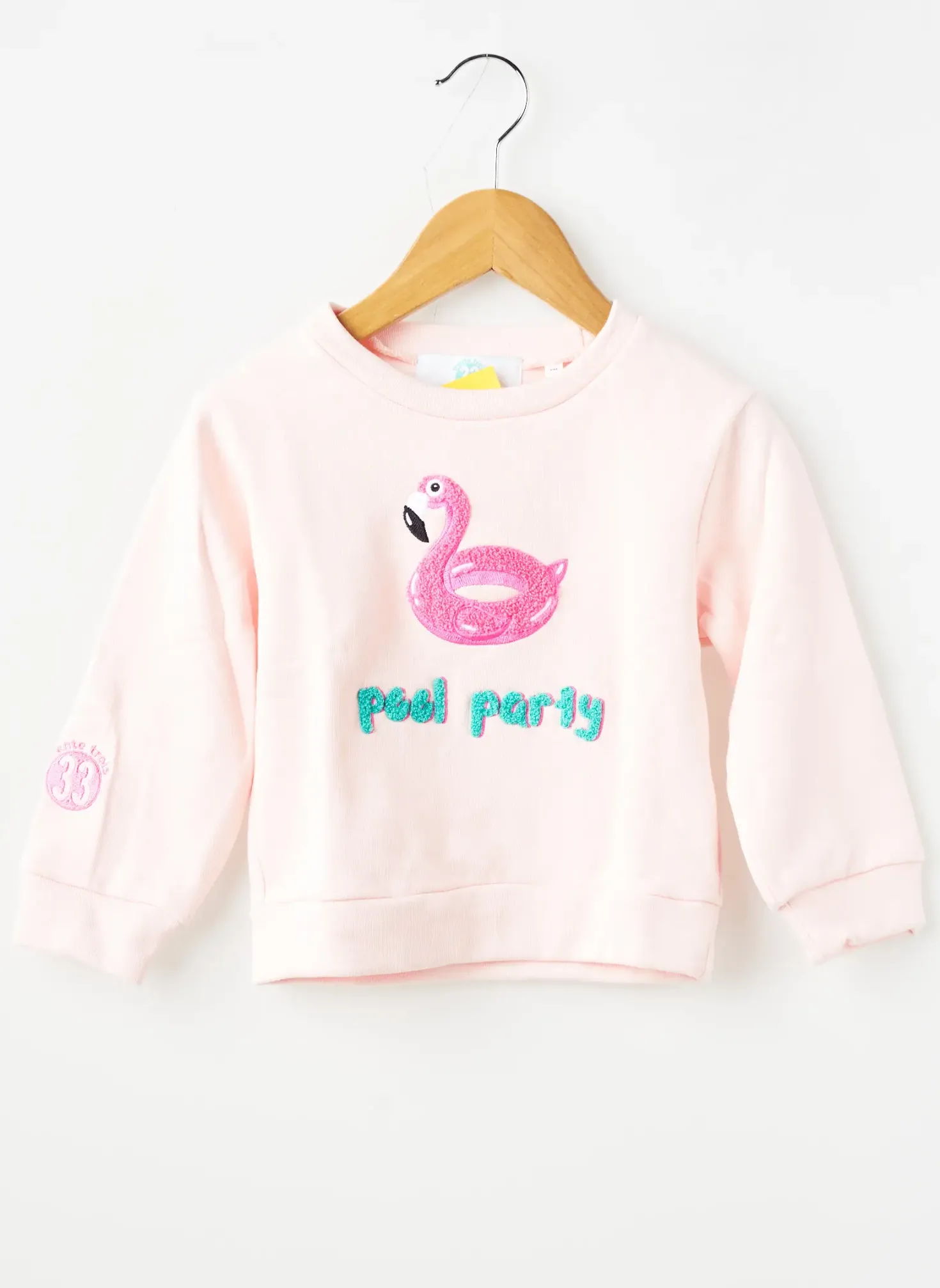 Sweat-shirt Trente Trois Rose Manches Longues
