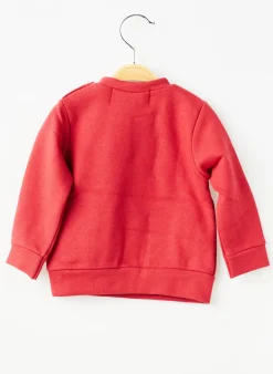 Sweat-shirt Trente Trois Rouge Manches Longues