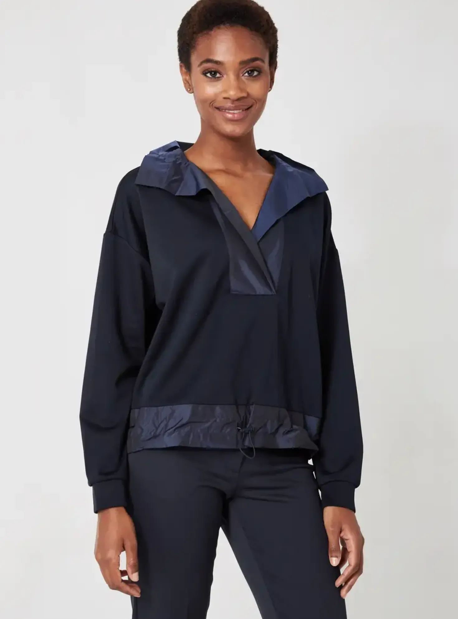 Sweat-shirt Tuzzi Bleu Manches Longues
