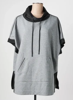 Sweat-shirt Tuzzi Gris Manches Courtes