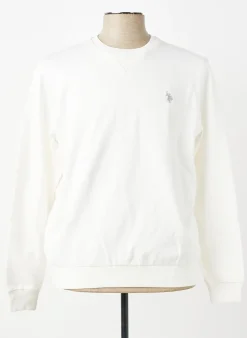Sweat-shirt U.s. Polo Assn Blanc Manches Longues