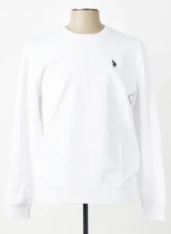 Sweat-shirt U.s. Polo Assn Blanc Manches Longues