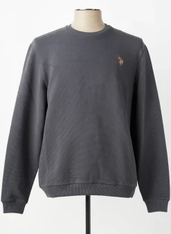 Sweat-shirt U.s. Polo Assn Gris Manches Longues