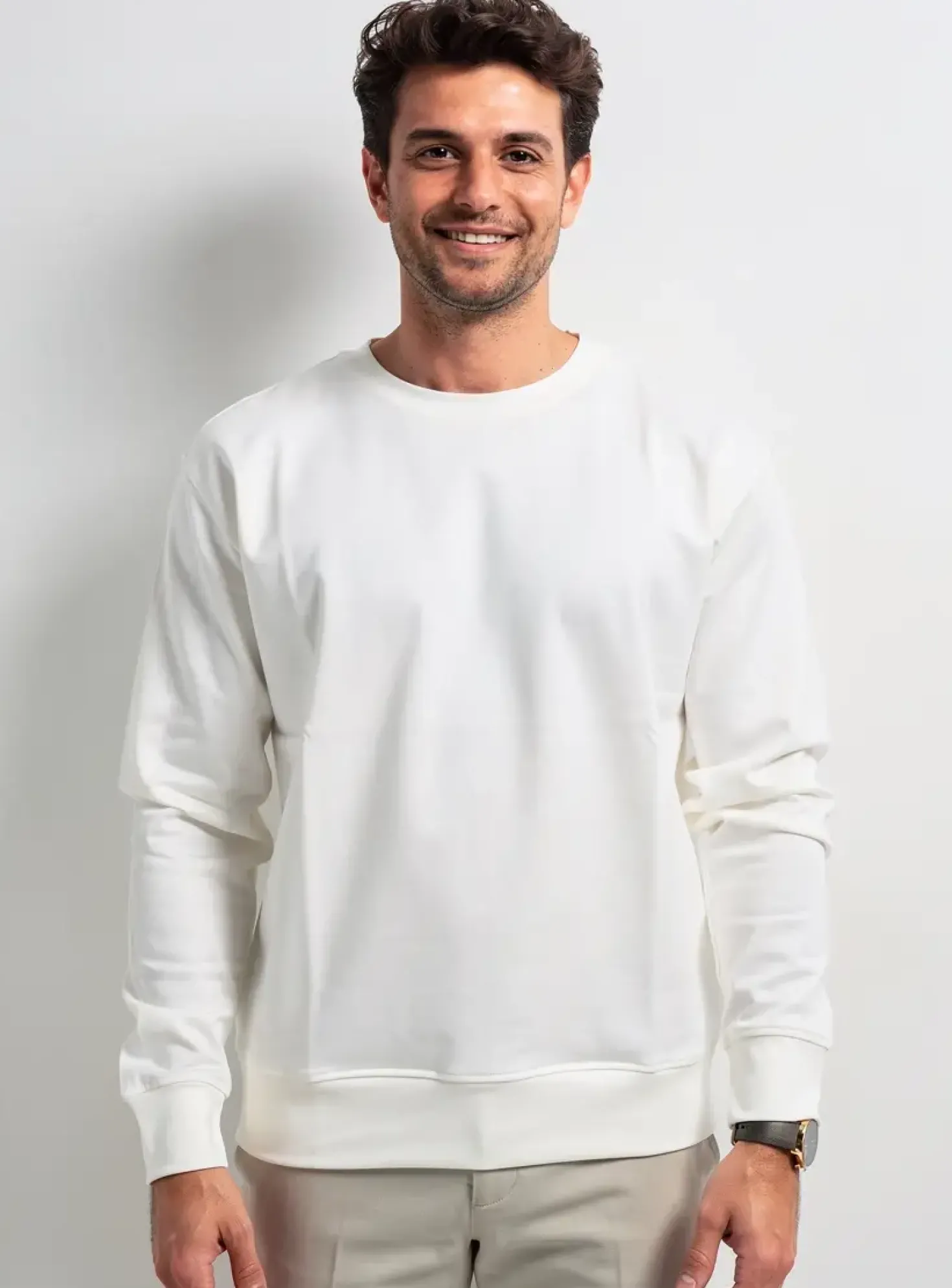 Sweat-shirt Wool & Co Beige Manches Longues