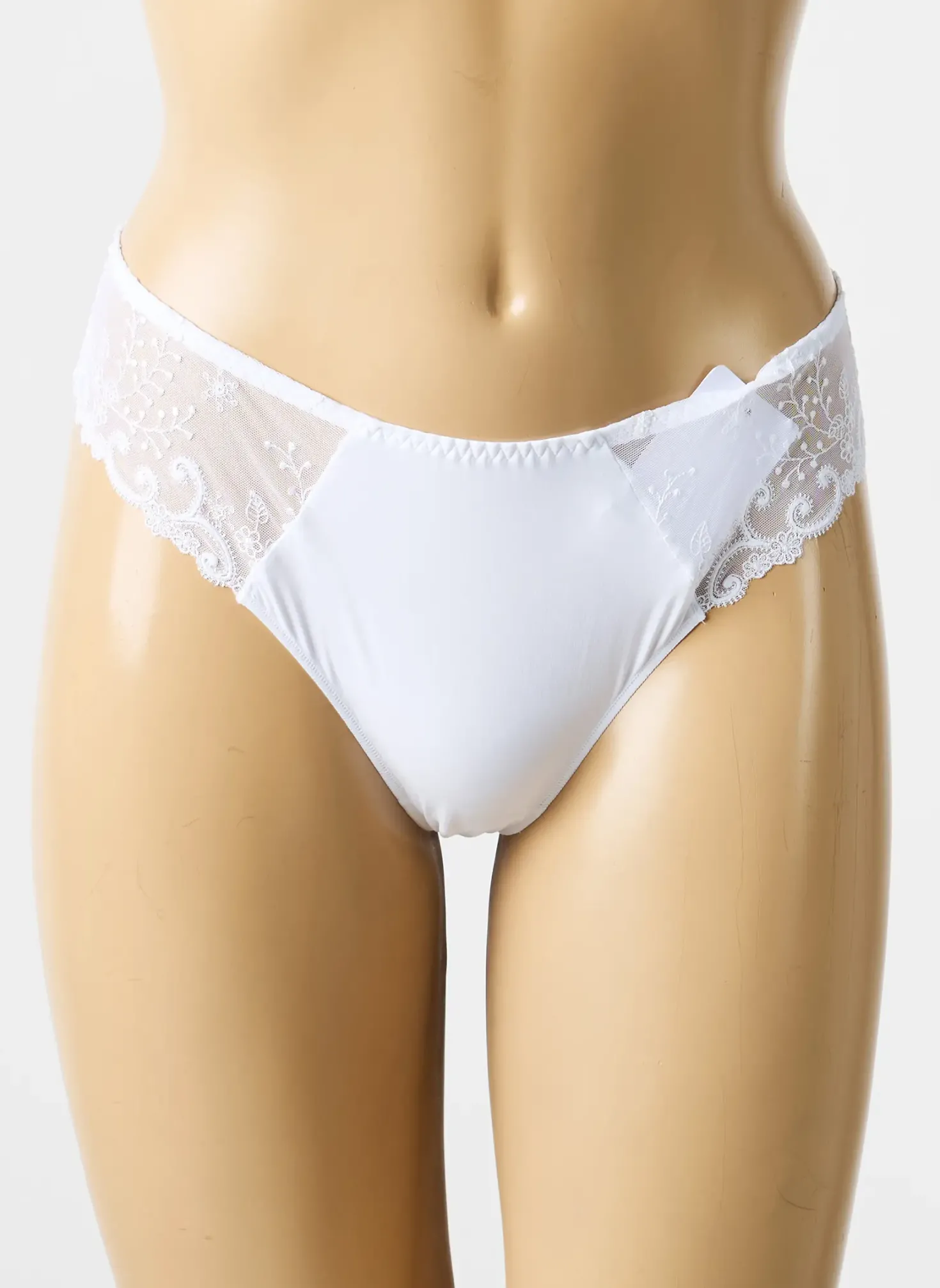 Tanga Simone Perele Blanc