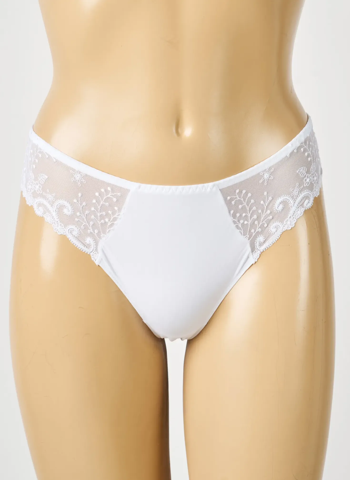 Tanga Simone Perele Blanc